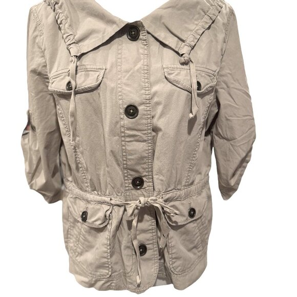LOFT Utility Jacket Khaki Tan Brown Size XLP - Picture 3 of 7